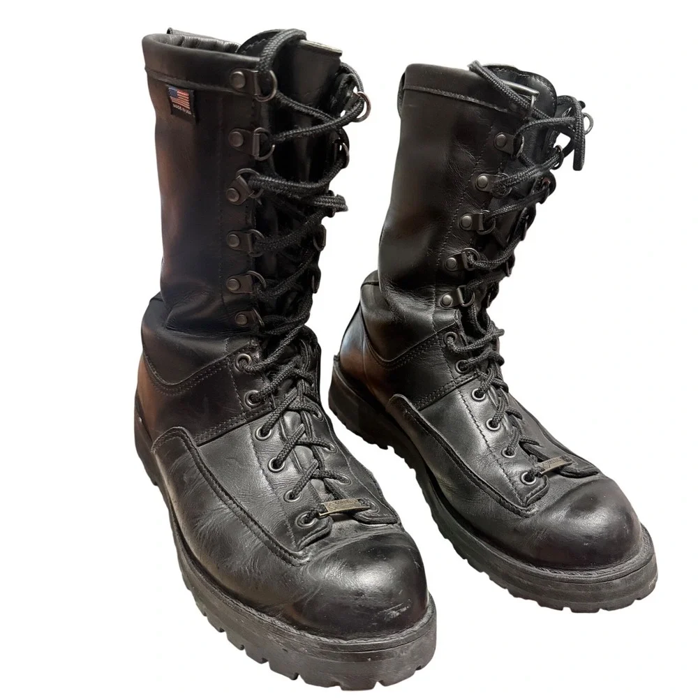 Danner Fort Lewis Black Leather Gore-Tex Military Boots 29110 Mens 9.5 D USA